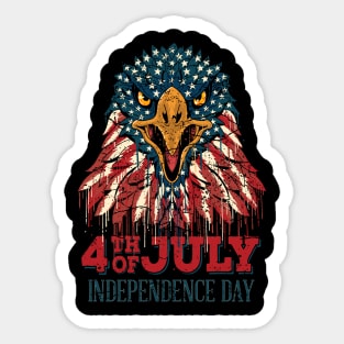 4th of July Independence Day Eagle Sticker